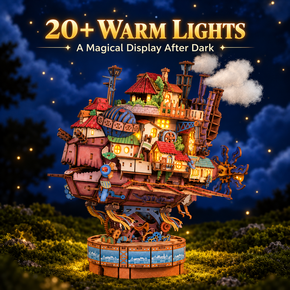 3D Wooden Puzzle Kit – Walking Castle, 830 Pieces | Gift for Puzzle Lovers