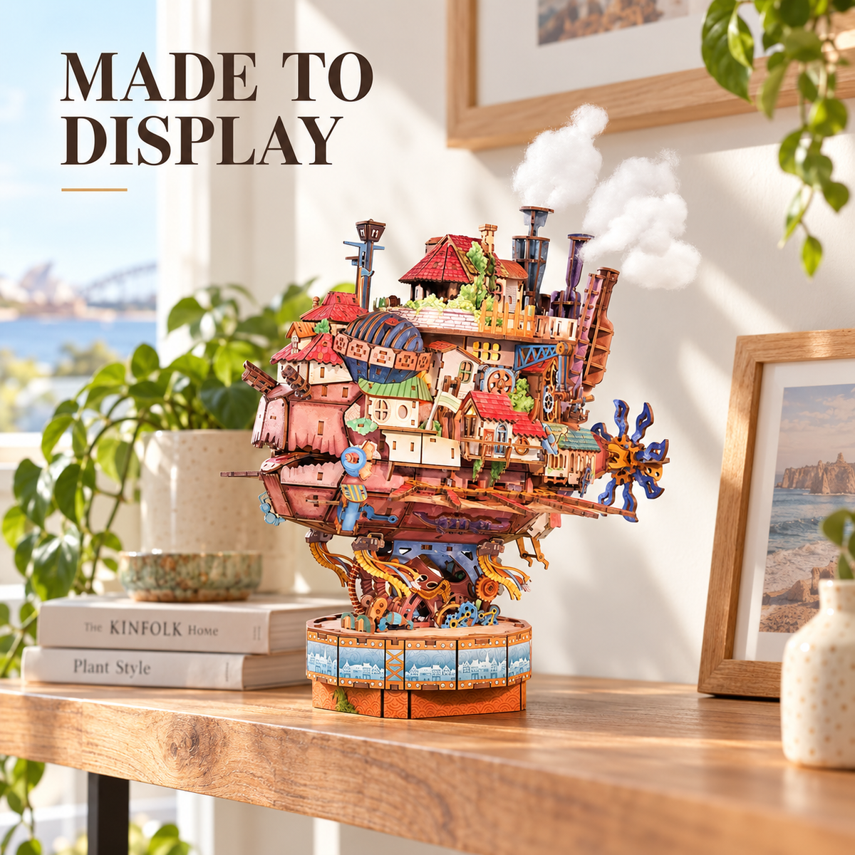 3D Wooden Puzzle Kit – Walking Castle, 830 Pieces | Gift for Puzzle Lovers
